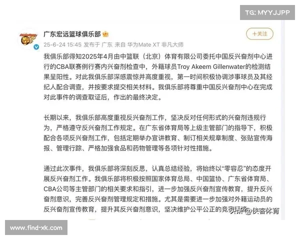 CBA外援兴奋剂违规被禁赛 中国篮协重申严格执行球员纪律要求 CBA外援兴奋剂违规被禁赛 中国篮协重申严格执行球员纪律要求